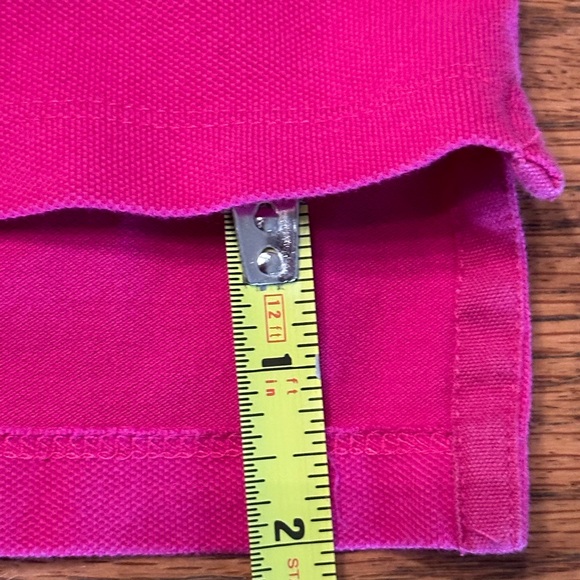 JCP Pink Short Sleeve Henley Contrast Collar Band size Large - Picture 7 of 7